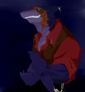 Rating: Safe Score: 0 Tags: anthro aquatic chain demon e621 fish male pandemonium_company pixiv_project shark solo ひまそら User: bunchy7s