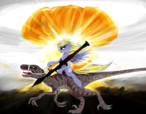 Rating: Safe Score: 0 Tags: 2012 amber_eyes ambiguous_gender blonde_hair bridle claws cloud cutie_mark derpy_hooves_(mlp) dinosaur dromaeosaurid duo e621 equid equine explosion feathered_wings feathers female feral friendship_is_magic grey_body grey_feathers hair hasbro holding_object holding_ranged_weapon holding_weapon madhotaru mammal mushroom_cloud my_little_pony mythological_creature mythological_equine mythology nuke open_mouth outside pegasus prehistoric_species ranged_weapon reins reptile riding rocket_launcher rostec rpg-7 saurischian scalie sickle_claw straddling tail theropod toe_claws velociraptor weapon wings User: bunchy7s