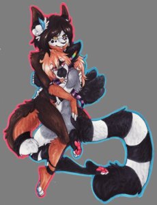 Rating: Safe Score: 0 Tags: alpha_channel alternative_fashion anthro canid canine coontail_hair duo e621 female female/female fox lemur mammal outline primate rainbow ring-tailed_lemur scene_(fashion) scene_haircut simple_background strepsirrhine stripes tail traditional_media_(artwork) transparent_background uriko44 wings User: bunchy7s