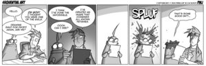 Rating: Questionable Score: 0 Tags: anthro arthur_mathews avian bird blood bodily_fluids comic conditional_dnp dialogue duo e621 english_text greyscale human humor jollyjack male mammal monochrome penguin pip_mcgraw pornography sequential_art text User: bunchy7s