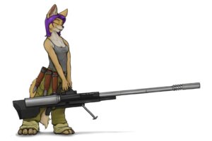 Rating: Safe Score: 0 Tags: 3:2 ammunition anthro anti-materiel_rifle bfg breasts canid canine e621 eyes_closed female fox geena_gonorah gun hair happy holding_gun holding_object holding_ranged_weapon holding_weapon ipoke mammal military purple_hair ranged_weapon solo tail weapon User: bunchy7s