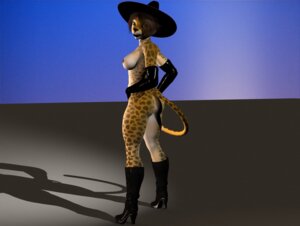 Rating: Questionable Score: 0 Tags: 3d_(artwork) anthro areola armwear biped boots breasts butt cheetah clothing digital_media_(artwork) e621 elbow_gloves felid feline female footwear gloves handwear hat headgear headwear high_heeled_boots high_heels knee_boots knee_highs lady_littlefox_(modeler) legwear looking_at_viewer looking_back mammal melody_(lady_littlefox) mostly_nude nipples presenting presenting_hindquarters runtimedna_(modeler) shoes solo tail vic34677 User: bunchy7s