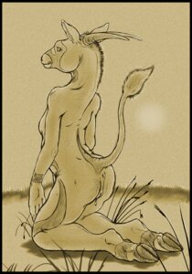Rating: Explicit Score: 0 Tags: 2008 animal_genitalia antelope anthro anus artonis back_dimples biped black_border border bovid bovine_genitalia butt cloven_hooves dripping e621 female fur genitals grass grazing_antelope hooves horn kneeling looking_at_viewer looking_back mammal oryx plant raised_tail solo tail tail_anus tail_tuft tuft vulva User: bunchy7s