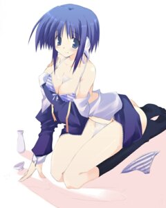 Rating: Explicit Score: 0 Tags: 1girls black_legwear blue_bra blue_eyes blue_hair blue_panties bottle bow_bra bra breast_hold breasts bust_cup cleavage clothing female footwear ilfa_(to_heart) kneehighs kneeling lingerie medium_breasts panties panties_removed robot_ears rule34 sake sake_bottle seiza sitting socks solo striped striped_bra striped_panties to_heart_(series) to_heart_2 tokkuri underwear undressing wakamezake white_background User: bunchy7s