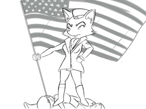 Rating: Safe Score: 0 Tags: 4:3 american_flag anthro canid canine e621 eyewear female flag flagpole fox glasses lt._fox_vixen mammal patriotism politics sek_studio solo squirrel_and_hedgehog united_states_of_america zst_xkn User: bunchy7s