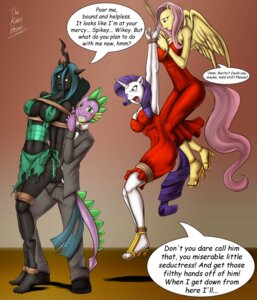 Rating: Questionable Score: 0 Tags: 2012 absurd_res ankle_strap_heels anthro anthrofied arthropod bdsm blue_eyes blush bondage bound breasts changeling_(mlp) clothing dakuroihoshi dialogue dragon dress e621 english_text equid equine erect_nipples fangs feathered_wings feathers female fluttershy_(mlp) flying footwear friendship_is_magic green_hair group hair hasbro hi_res high_heeled_sandals high_heels hole_(anatomy) horn long_hair male mammal my_little_pony mythological_creature mythological_equine mythological_scalie mythology nipples pegasus pink_hair pupils queen_chrysalis_(mlp) rarity_(mlp) rope sandals scalie shoes slit_pupils speech_bubble spike_(mlp) suit tail teeth text torn_clothing unicorn wings yellow_body yellow_clothing yellow_feathers yellow_footwear yellow_high_heels User: bunchy7s