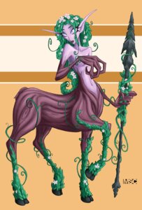 Rating: Explicit Score: 0 Tags: 1girls bare_shoulders breasts centaur covering_breasts dryad female green_hair hooves long_hair msc navel nude orange_background pointy_ears purple_eyes purple_skin rule34 spear taur topless warcraft weapon User: bunchy7s