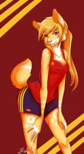 Rating: Safe Score: 0 Tags: adidas anthro e621 fangs felid female fifa fingerless_(marking) looking_at_viewer mammal prehistoric_species purple_eyes saber-toothed_tiger soccer solo spain spain_national_football_team sport tail teeth yuko_awake User: bunchy7s