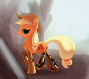 Rating: Safe Score: 0 Tags: applejack_(mlp) blonde_hair clothing cowboy_hat cutie_mark e621 earth_pony equid equine female feral freckles friendship_is_magic green_eyes hair hasbro hat headgear headwear horse looking_at_viewer machine mammal my_little_pony pony quadruped robot solo tail underpable User: bunchy7s