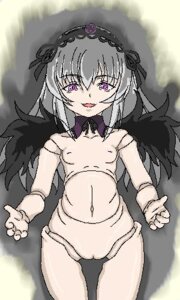 Rating: Explicit Score: 0 Tags: doll doll_joints female lowres nude purple_eyes pussy rozen_maiden rule34 silver_hair suigintou wings User: bunchy7s