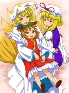 Rating: Safe Score: 0 Tags: animal_humanoid blonde_hair brown_hair canid canid_humanoid canine canine_humanoid cat_humanoid cat_tail chen_(touhou) clothing e621 ear_piercing ear_ring felid felid_humanoid feline feline_humanoid female female_focus footwear fox_humanoid fox_tail group hair hat headgear headwear hi_res humanoid jewelry kezune long_hair mammal mammal_humanoid multi_tail piercing ran_yakumo ribbons ring_piercing shoes short_hair tail touhou yukari_yakumo User: bunchy7s