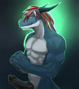 Rating: Explicit Score: 0 Tags: anthro big_penis biped black_penis bodily_fluids dragon e621 erection genital_fluids genitals grin hair hi_res horn looking_at_viewer male multicolored_body multicolored_hair muscular muscular_anthro muscular_male mythological_creature mythological_scalie mythology naughty_face nude penis precum red_hair ribbed scalie smile solo standing surasshu tail todex two_tone_hair yellow_eyes User: bunchy7s