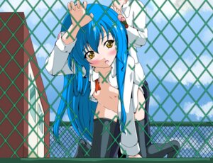 Rating: Explicit Score: 0 Tags: blush bottomless breasts doggy_style female naked_shirt open_clothes open_shirt rule34 sex shirosuzu shirt sweat tenshi_hinanawi thighhighs touhou white_shirt yellow_eyes User: bunchy7s