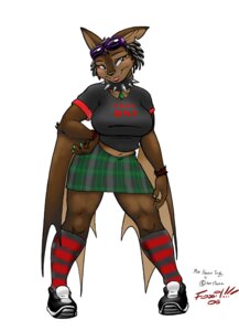 Rating: Safe Score: 0 Tags: 1337_(number) 404 alternative_fashion anthro bat black_hair bottomwear breasts clothed clothing collar digital_drawing_(artwork) digital_media_(artwork) e621 eyewear female goggles hair m.i.a mammal mia_kanon_ing midriff navel punk school_uniform simple_background skirt solo uniform white_background User: bunchy7s