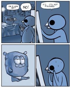 Rating: Safe Score: 0 Tags: 2009 ambiguous_gender anthro avian bear beartato bird border comic creating_art dialogue digital_media_(artwork) drawing_(action) drawing_(object) duo e621 english_text food garfield_(series) garfield_the_cat hamlet_(shakespeare) humor mammal nedroid painting_(object) palette plant potato reginald_(nedroid) scared shocked speech_bubble text vegetable white_border User: bunchy7s
