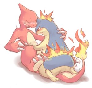 Rating: Explicit Score: 0 Tags: ambiguous_gender blush bodily_fluids charmeleon doessummer duo e621 eyes_closed feral feral_on_feral fire flaming_tail from_front_position generation_1_pokemon generation_2_pokemon interspecies lying missionary_position nintendo nude on_back on_top open_mouth orange_body orange_skin penetration pokemon pokemon_(species) quilava red_body red_eyes red_scales scales sex simple_background sitting straddling sweat tail white_background User: bunchy7s