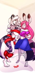 Rating: Questionable Score: 0 Tags: anthro big_breasts black_spots blue_eyes breasts duo e621 facial_markings felid female female/female fur green_eyes grey_body grey_fur hair head_markings hi_res huge_breasts lagomorph las_lindas leopard leporid long_hair luvon mammal markings multicolored_body multicolored_fur pantherine pink_hair rabbit ribbons snow_leopard spots taffy_(las_lindas) tail tila_sunrise two_tone_body two_tone_fur white_body white_fur white_hair User: bunchy7s