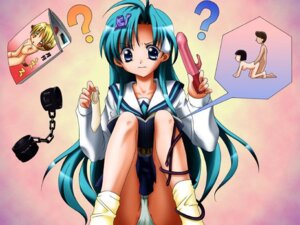 Rating: Questionable Score: 0 Tags: ? all_fours angry blue_eyes blue_hair book condom condom_wrapper cuffs dildo female footwear game_cg handcuffs holding_condom jpeg_artifacts long_hair miniskirt open_book orz panties pantyshot pantyshot_(sitting) pantyshot_sitting rabbit_vibrator reading rule34 school_uniform serafuku sex sitting skirt socks spoken_sex sweatdrop takase_kiri underwear white_panties yellow_legwear yellow_socks User: bunchy7s