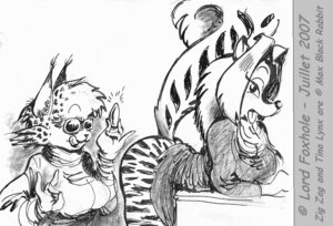 Rating: Questionable Score: 0 Tags: anthro bent_over duo e621 felid feline female female/female interspecies looking_back lord_foxhole lynx mammal mephitid monochrome raised_tail skunk smile tail tina_lynx zig_zag User: bunchy7s Rating: Questionable Score: 0 Tags: anthro bent_over duo e621 felid feline female female/female interspecies looking_back lord_foxhole lynx mammal mephitid monochrome raised_tail skunk smile tail tina_lynx zig_zag User: bunchy7s