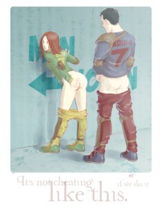 Rating: Explicit Score: 0 Tags: 1boy 1girls against_wall anus ass bare_ass black_hair cheating cheating_girlfriend clothed clothing dialogue english_text female full_body ginny_weasley gryffindor harry_potter hogwarts hogwarts_student holyhead_harpies imminent_sex long_hair male no_panties pants_down pojypojy presenting presenting_anus presenting_ass presenting_hindquarters pussy quidditch quidditch_uniform red_hair rule34 schoolgirl side_view sports_uniform standing straight text viktor_krum witch_(harry_potter) User: bunchy7s