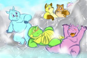 Rating: Questionable Score: 0 Tags: anthro armadirou being_watched blue_body blush bodily_fluids brown_body brown_fur canid canine common_hippopotamus convenient_censorship e621 featureless_crotch fur green_body group happy hippopotamid horn kemono looking_at_another male mammal moobs navel nude open_mouth outside overweight pink_body purple_eyes raccoon_dog rhinoceros rock scales scalie sharp_teeth sky slightly_chubby smile steam steam_censorship sweat tanuki teeth tongue voyeur water yellow_body yellow_eyes yellow_fur User: bunchy7s