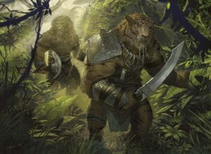 Rating: Safe Score: 0 Tags: 2010 armor bottomwear catfolk clothed clothing detailed_background duo e621 felid forest hasbro jewelry jungle leonin loincloth magic:_the_gathering male mammal melee_weapon nature necklace official_art outside pantherine plant svetlin_velinov sword tree weapon wizards_of_the_coast User: bunchy7s