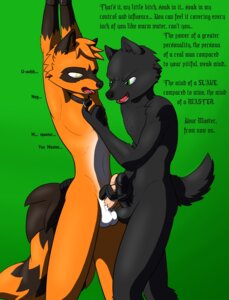 Rating: Explicit Score: 0 Tags: 5_fingers >:d absurd_res anthro balls bdsm black_body black_eyes black_fur black_nose black_penis black_skin bondage bound brown_body brown_fur canid canine canis chain collar cuff_(restraint) dialogue dirty_talk dominant dominant_male duo e621 ellipsis english_text erection fingers fur genitals glistening green_background green_eyes hair handcuffs handjob hi_res insult male male/male mammal master masturbation metal_cuffs mind_control navel nx-42 open_mouth orange_body orange_fur orange_hair pawpads paws penile penile_masturbation penis penis_grab pink_body pink_penis pink_skin raised_arm restraints sex shadow sharp_teeth simple_background standing submissive submissive_male tail teeth text tongue vein white_body white_fur wolf yellow_eyes User: bunchy7s