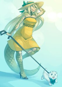 Rating: Safe Score: 0 Tags: anthro canid canine canis chimangetsu clothing dahlia_(chimangetsu) digitigrade domestic_dog domestic_pet dress duo e621 ear_piercing female feral fetalstar footwear furries_with_pets hat headgear headwear hi_res high_heels jewelry lace leash mammal modelling pangolin piercing quadruped ribbons scales shoes size_difference tail thick_tail yellow_clothing yellow_dress User: bunchy7s