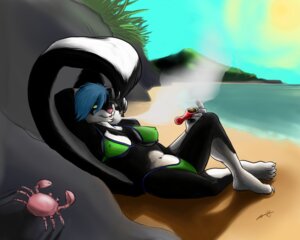 Rating: Questionable Score: 0 Tags: 5:4 ambient_arthropod ambient_crab ambient_crustacean ambient_sealife anthro beach belly bent_leg big_tail bikini biped black_body black_fur blue_hair breasts claws clothed clothing critter detailed_background drugs e621 female fur green_eyes hair kappy_(character) lying mammal mephitid navel nipples on_back outside pipe raised_tail relaxing rock sand seaside shadow short_hair skimpy skunk sky smoke smoking smoking_pipe snout solo stripes sun swimwear tail thefabfurry tropical two-piece_swimsuit underwear water white_belly User: bunchy7s Rating: Questionable Score: 0 Tags: 5:4 ambient_arthropod ambient_crab ambient_crustacean ambient_sealife anthro beach belly bent_leg big_tail bikini biped black_body black_fur blue_hair breasts claws clothed clothing critter detailed_background drugs e621 female fur green_eyes hair kappy_(character) lying mammal mephitid navel nipples on_back outside pipe raised_tail relaxing rock sand seaside shadow short_hair skimpy skunk sky smoke smoking smoking_pipe snout solo stripes sun swimwear tail thefabfurry tropical two-piece_swimsuit underwear water white_belly User: bunchy7s