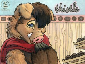 Rating: Safe Score: 0 Tags: 2009 anthro blue_eyes brown_hair candy character_badge_(artwork) chocolate clothing dessert domestic_pig e621 food hair kacey male mammal shopping smile solo suid suine sus_(pig) sweater thistle_(louvelex) topwear User: bunchy7s