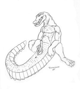 Rating: Explicit Score: 0 Tags: 2008 alligator alligatorid anthro anus black_and_white claws crocodilian e621 erection genitals karerease male monochrome penis presenting reptile scalie simple_background sketch solo tail tail_anus white_background User: bunchy7s