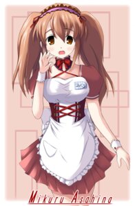 Rating: Explicit Score: 0 Tags: asahina_mikuru breasts clothing corset eikichi_(artist) female female_only human rule34 small_breasts solo suzumiya_haruhi_no_yuuutsu waitress User: bunchy7s