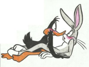 Rating: Questionable Score: 0 Tags: 8-bit-britt anatid anseriform anthro avian beak bird black_body black_feathers blush bugs_bunny daffy_duck duck duo e621 feathers hi_res lagomorph leporid looney_tunes male male/male mammal nude rabbit romantic romantic_couple toony warner_brothers yellow_beak User: bunchy7s