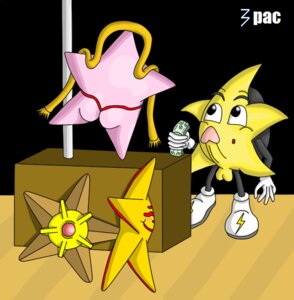 Rating: Explicit Score: 0 Tags: 3pac ambiguous_gender anthro anthro_only carls_jr crossover male male/ambiguous mario_(series) mascot misstar nintendo paper_mario pokemon ristar ristar_(game) rule34 sega smooth_skin staryu User: bunchy7s
