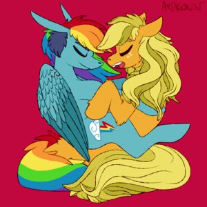 Rating: Safe Score: 0 Tags: 1:1 applejack_(mlp) artagonist bedhead blue_body blue_feathers blue_fur cuddling cutie_mark duo e621 earth_pony equid equine eyes_closed feathered_wings feathers female feral freckles friendship_is_magic fur hair hasbro horse mammal multicolored_hair multicolored_tail my_little_pony mythological_creature mythological_equine mythology pegasus pony rainbow_dash_(mlp) rainbow_hair rainbow_tail simple_background sleeping tail wings User: bunchy7s