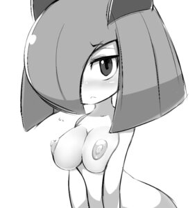 Rating: Questionable Score: 0 Tags: breasts digital_media_(artwork) e621 female generation_3_pokemon heart_symbol humanoid kirlia looking_at_viewer mizo_ne monochrome nintendo nipples not_furry nude pokemon pokemon_(species) simple_background solo white_background User: bunchy7s