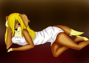 Rating: Safe Score: 0 Tags: anthro blonde_hair brown_eyes canid canine canis dipstick_tail domestic_dog e621 ear_piercing female hair hair_over_eye looking_at_viewer mammal markings miumisha one_eye_obstructed piercing solo tail tail_markings User: bunchy7s