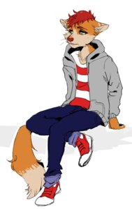 Rating: Safe Score: 0 Tags: anthro biped bottomwear canid canine clothed clothing denim denim_bottomwear denim_clothing e621 fox fully_clothed hair hi_res hoodie jeans kashoune male mammal open_mouth pants pattern_clothing pattern_topwear red_hair red_nose shirt simple_background sitting solo striped_clothing striped_topwear stripes topwear white_background yellow_eyes User: bunchy7s Rating: Safe Score: 0 Tags: anthro biped bottomwear canid canine clothed clothing denim denim_bottomwear denim_clothing e621 fox fully_clothed hair hi_res hoodie jeans kashoune male mammal open_mouth pants pattern_clothing pattern_topwear red_hair red_nose shirt simple_background sitting solo striped_clothing striped_topwear stripes topwear white_background yellow_eyes User: bunchy7s