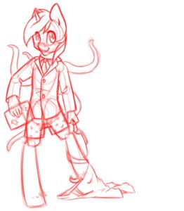 Rating: Questionable Score: 0 Tags: anthro book bottomwear clothed clothing e621 equid equine hasbro hi_res horn looking_at_viewer male mammal monochrome my_little_pony mythological_creature mythological_equine mythology pants red_and_white simple_background sinclair2013 sketch solo suit tentacles underwear unicorn vacuus white_background User: bunchy7s