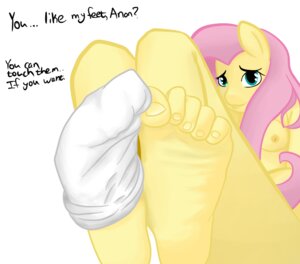 Rating: Questionable Score: 0 Tags: 2013 5_toes anthro anthrofied blue_eyes breasts clothing companioncube dialogue digital_media_(artwork) e621 english_text equid equine feet female fluttershy_(mlp) foot_focus footwear friendship_is_magic hair hasbro hindpaw horse humanoid_feet legwear mammal my_little_pony paws pink_hair plantigrade pony simple_background socks soles solo text toes white_background white_clothing white_footwear white_legwear white_socks yellow_body yellow_skin User: bunchy7s