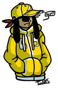 Rating: Safe Score: 0 Tags: anthro black_nose canid canine canis clothing domestic_dog e621 floppy_ears gangsta hat headgear headwear hoodie male mammal markings mole_(marking) solo thug topwear tuckdawg User: bunchy7s