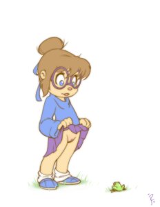 Rating: Explicit Score: 0 Tags: 2011 alvin_and_the_chipmunks ambiguous_gender anthro chipettes chipmunk exhibitionism female feral flashing frog glasses jeanette_miller joe_randel milf_man_i_love_frogs no_panties phrog pussy rodent rule34 skirt_lift squirrel standing tagme toony young User: bunchy7s
