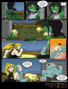 Rating: Safe Score: 0 Tags: anthro big_breasts blonde_hair blue_eyes bob_(yawg) breasts cleavage clothed clothing comic dialogue e621 english_text female hair hi_res human legend_of_jenny_and_renamon lizard male mammal metroid nintendo reptile samus_aran scalie sharpclaw_(star_fox) snapclaw_(slashysmiley) star_fox text torn_clothing yawg User: bunchy7s