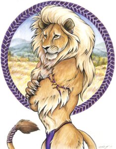 Rating: Safe Score: 0 Tags: anthro blonde_hair bottomwear braided_hair clothing crossed_arms e621 ear_piercing ear_ring felid hair jewelry lion loincloth male mammal mane megan_giles outside pantherine piercing ring_piercing savanna solo tail tail_tuft tuft yellow_eyes User: bunchy7s