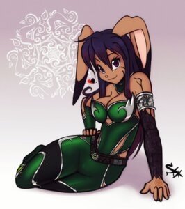 Rating: Safe Score: 0 Tags: abstract_background anthro clothed clothing e621 female heart_symbol lagomorph leporid leto_(scorpdk) looking_at_viewer mammal rabbit scorpdk simple_background skimpy smile solo User: bunchy7s