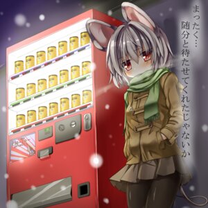 Rating: Safe Score: 0 Tags: 1:1 5240mosu animal_humanoid beverage black_clothing black_legwear blush bottomwear breath clothing coat cold e621 female food grey_hair hair hand_in_pocket hands_in_both_pockets hi_res human humanoid legwear long_sleeves looking_at_viewer machine mammal mammal_humanoid mouse mouse_humanoid mouse_tail murid murid_humanoid murine murine_humanoid nazrin pantyhose pockets red_eyes rodent rodent_humanoid scarf short_hair skirt solo topwear touhou vending_machine User: bunchy7s