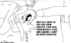Rating: Explicit Score: 0 Tags: applejack_(mlp) bestiality black_and_white doc_icenogle duo e621 earth_pony english_text equid equine female female_on_human feral friendship_is_magic hair hasbro horse human human_on_feral interspecies male male_on_feral mammal monochrome multi_nipple my_little_pony nipples pen_(artwork) pony pulling_hair text touching_hair traditional_media_(artwork) User: bunchy7s