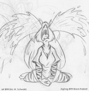 Rating: Safe Score: 0 Tags: 1999 3_toes anthro artist_name biped bodily_fluids breasts cleavage clothed clothing crying e621 english_text eric_schwartz feet felid female fur gaping_mouth graphite_(artwork) greyscale hair hands_together hybrid kneeling long_hair mammal mephitid monochrome open_mouth pantherine plantigrade sketch skunk solo striped_body striped_fur striped_skunk stripes tears text tiger toes topwear traditional_media_(artwork) v-neck waterfall_tears white_body white_fur white_hair zig_zag User: bunchy7s
