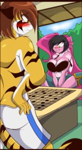 Rating: Questionable Score: 0 Tags: anthro bangs big_breasts big_ears black_hair black_nose blush board_game bottomwear breasts brown_hair cleavage clothed clothing duo e621 felid female floppy_ears fur go_(game) green_eyes hair hi_res huge_breasts lagomorph leporid long_ears long_hair male mammal mastergodai midriff multicolored_body multicolored_fur multicolored_hair one_color_go pantherine pants pink_body pink_fur pink_hair rabbit rascals reiko_usagi short_hair shorts sitting skye_roarx smile tiger topless two_tone_body two_tone_fur two_tone_hair undressing white_body white_fur wide_hips User: bunchy7s