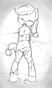 Rating: Explicit Score: 0 Tags: applejack_(mlp) blood bodily_fluids clitoris digital_drawing_(artwork) digital_media_(artwork) e621 earth_pony equid equine eyes_closed fearingfun female friendship_is_magic front_view genitals gore hasbro horse mammal monochrome my_little_pony nude on_hind_legs open_mouth pony solo tail torture vulva User: bunchy7s